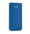 Funda Itaca Iphone 12 Mini Piel Azul Claro Y Amarillo